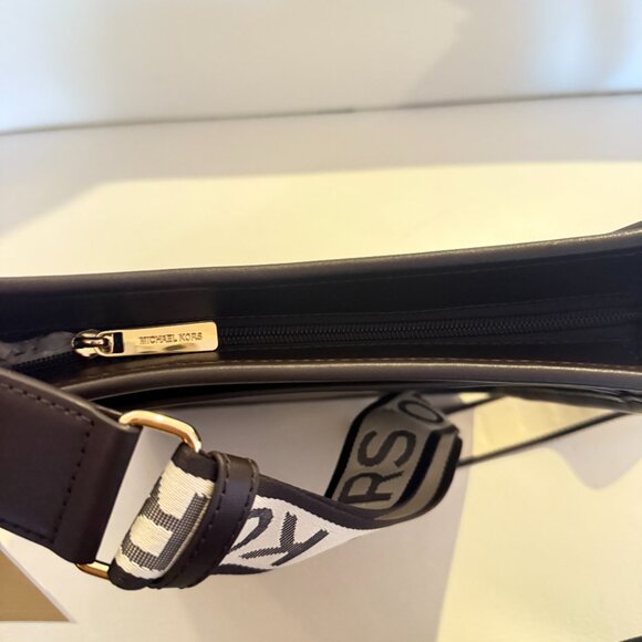 NWT MICHAEL KORS LUISA LARGE NS MESSENGER CROSSBODY BAG BROWN LEATHER $298 PURSE - Picture 7 of 8